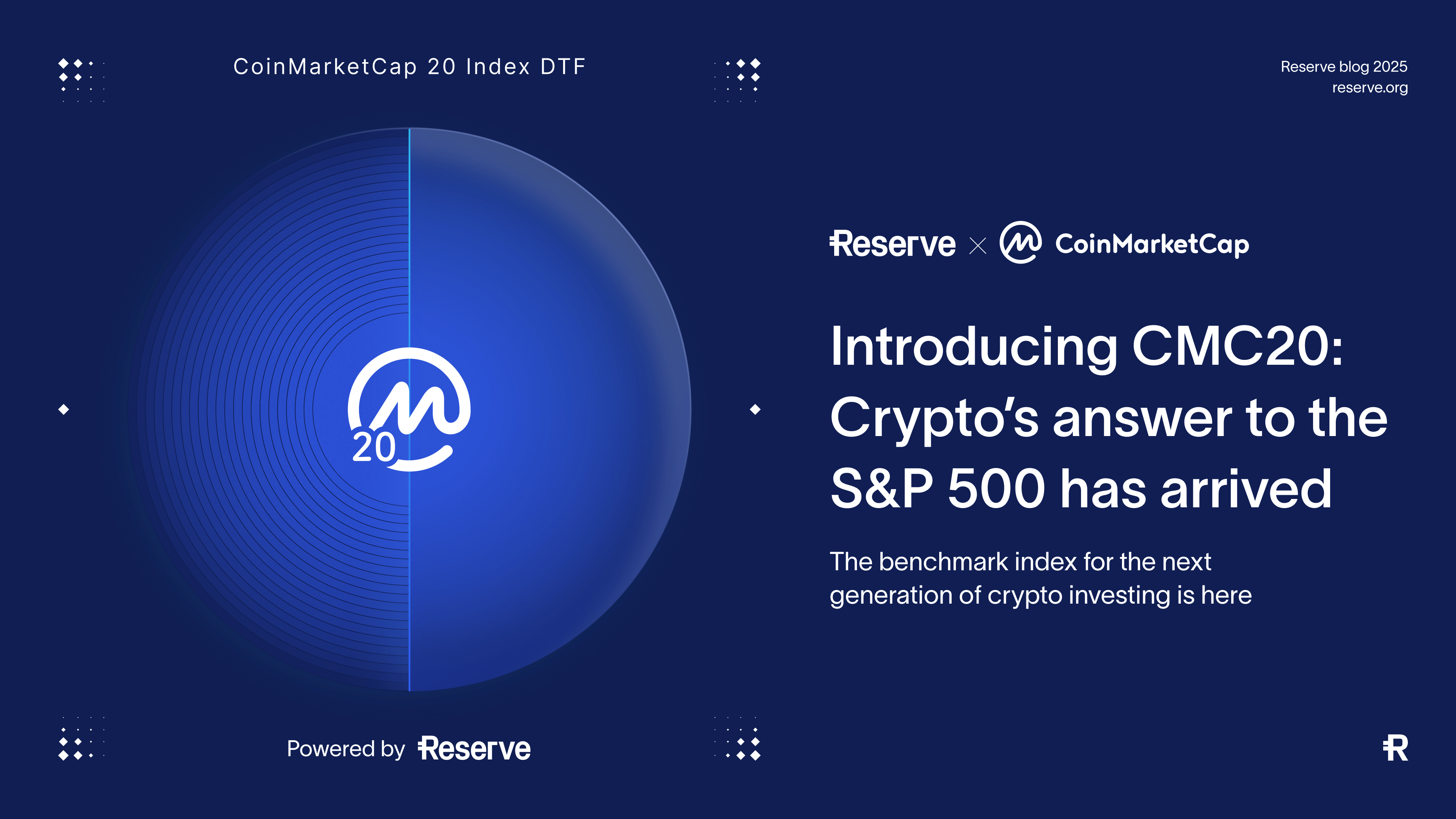 Introducing CMC20: Crypto’s answer to the S&P 500 has arrived
